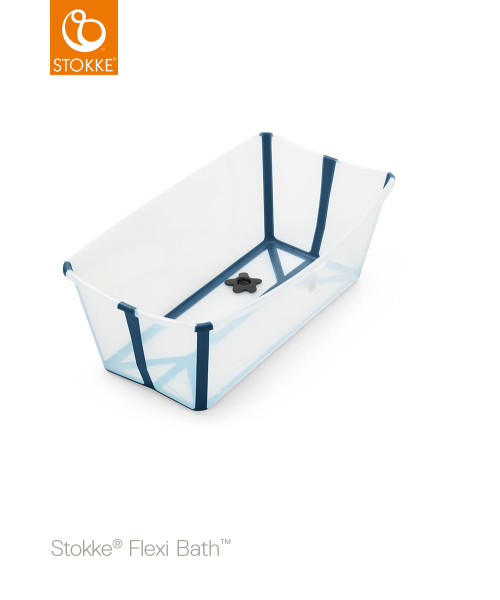 STOKKE® - FLEXI BATH® TRANSPARENT BLUE