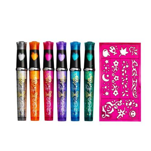 Tattoo pens for barn 6 farger