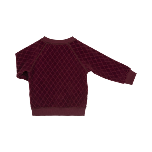 Genser NYC Quilt Velour - Dark Red - Image 2