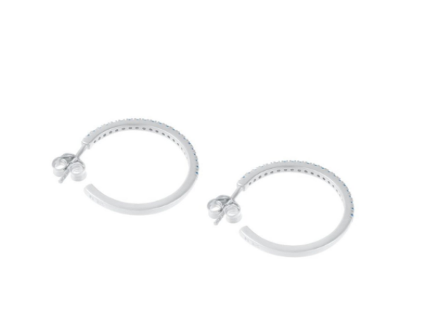 Simplicity Hoops - Silver - Image 2