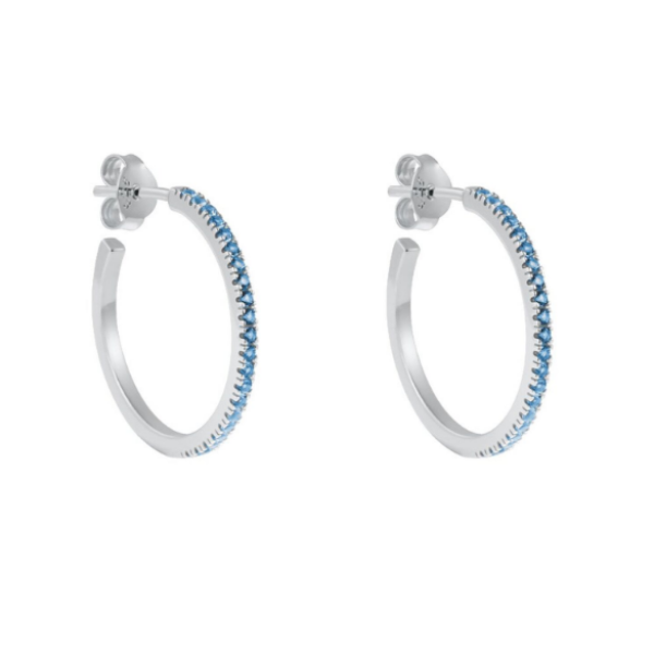 Simplicity Hoops - Silver