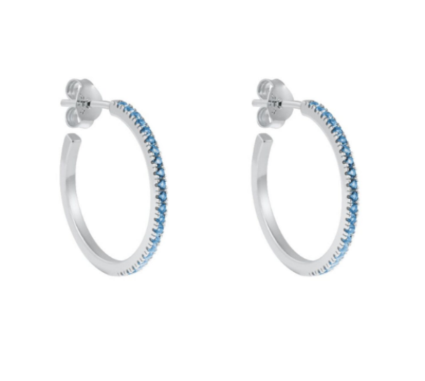Simplicity Hoops - Silver - Image 1