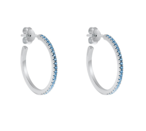 Simplicity Hoops - Silver