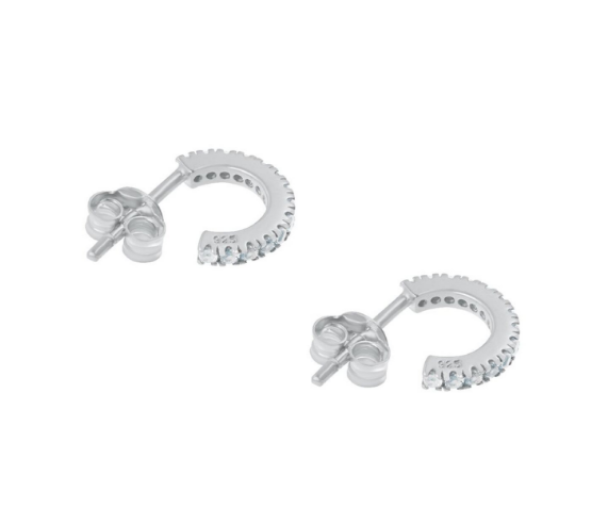 Simplicity mini hoops - Silver - Image 2