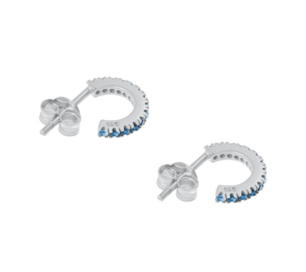 Simplicity mini hoops - Silver - Image 3