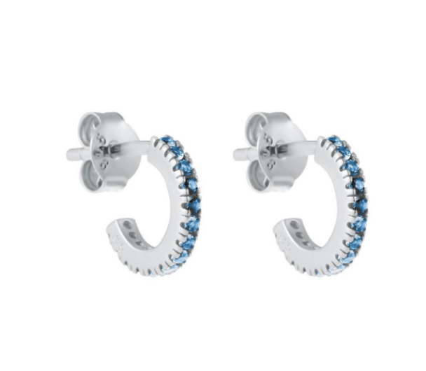 Simplicity mini hoops - Silver - Image 1