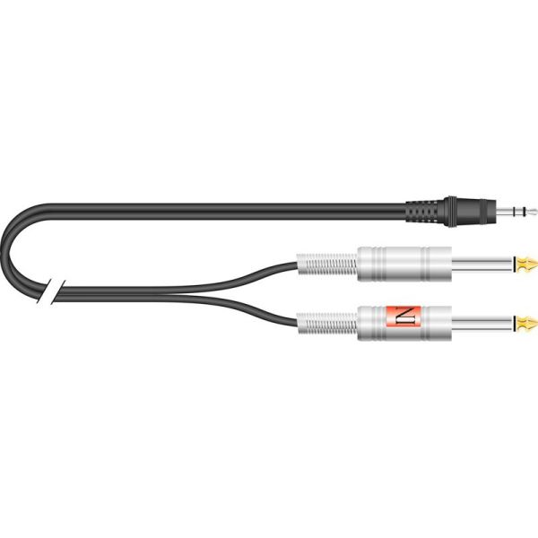 KABEL MINI ST JACK - 2 JACK 3M