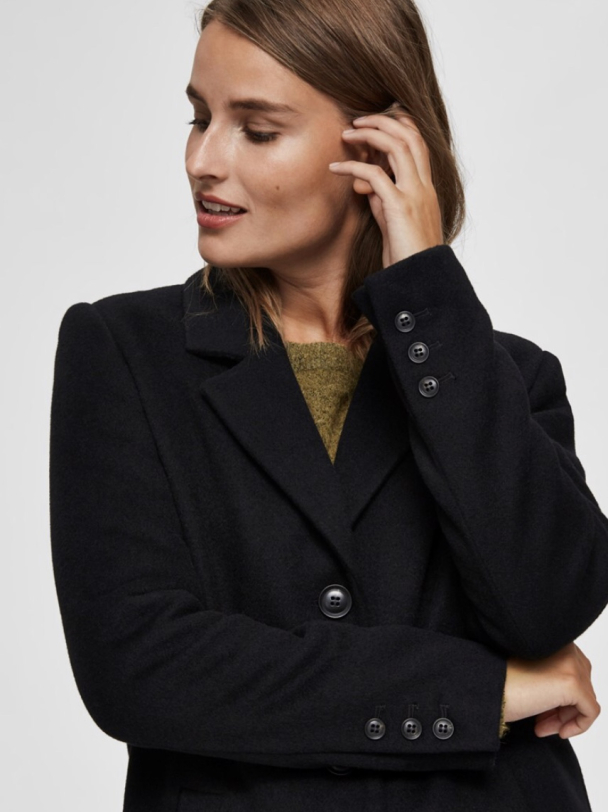 Sasja wool coat - Black - Image 3