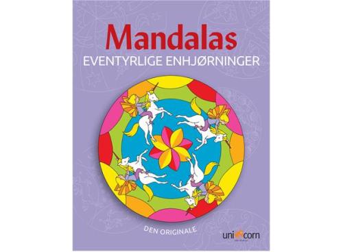 Mandalas malebok Eventyrlig Enhjørning
