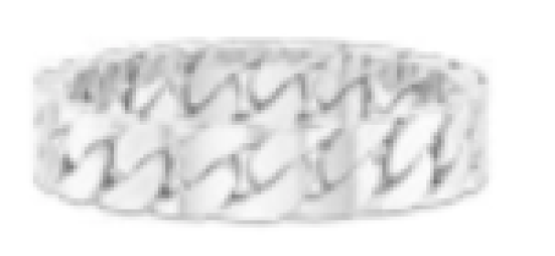 Curb Chain Ring Small - Rhodium - Image 2