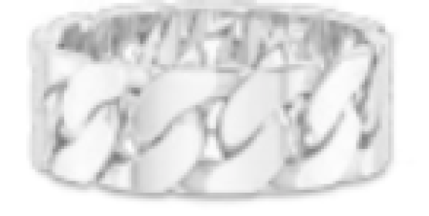 Curb Chain Ring - Rhodium - Image 2