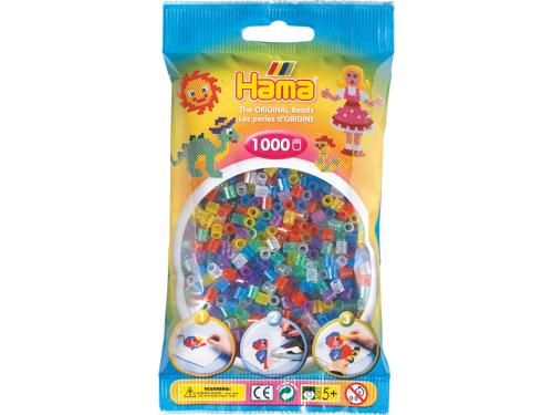 Hama Midi super 1000s – 54 Transparentmix m/glitter