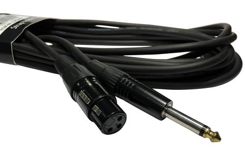MIKROFONKABEL XLR hun-JACK 6M