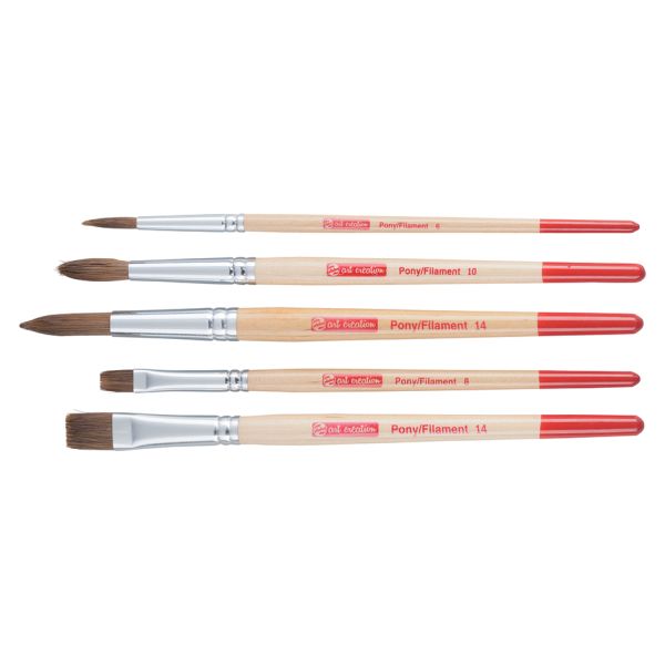 Art Creation Penselsett – Ponni/polyester 5 ass.