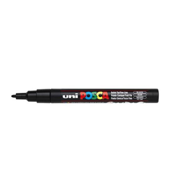 Uni POSCA PC-3M – Fine 0,9-1,3mm – 24 Black