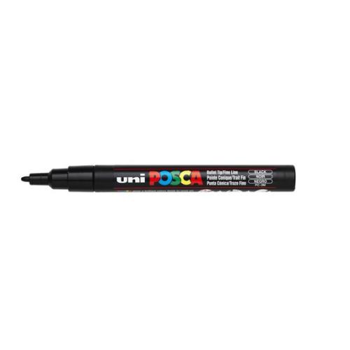 Uni POSCA PC-3M – Fine 0,9-1,3mm – 24 Black