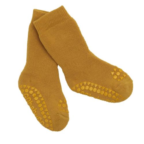 GOBABYGO - NON-SLIP SOCKS MUSTARD