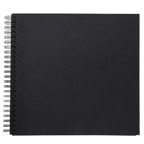 Spiralalbum 31x33 cm sort
