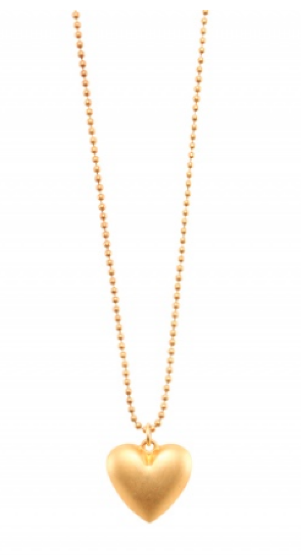 Golden heart necklace