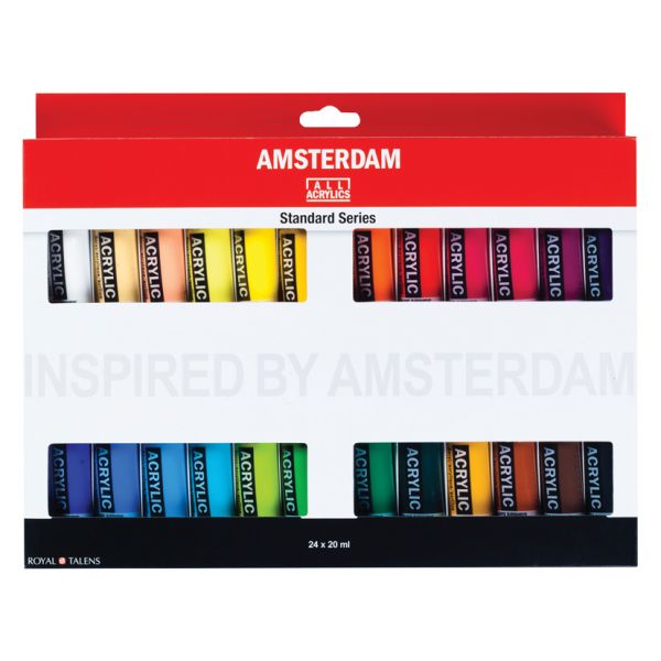 Amsterdam Standard 20ml – Sett 24 ass. farger