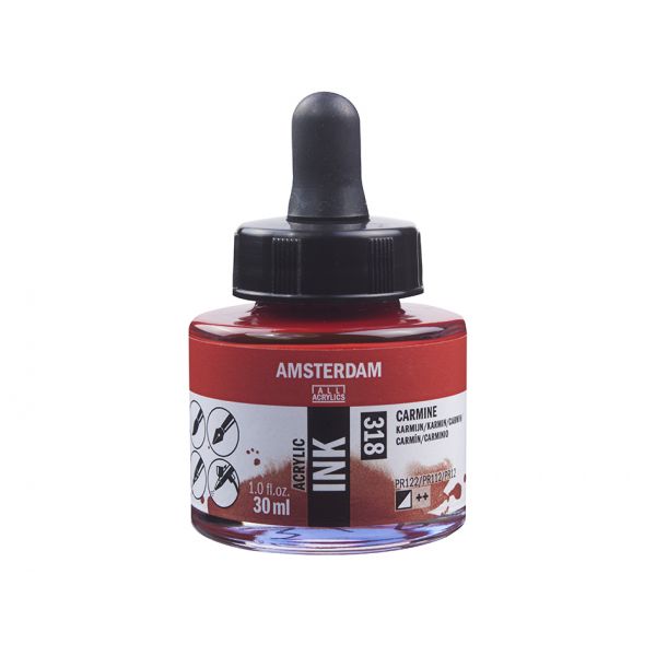 Amsterdam Ink 30ml – 318 Carmine