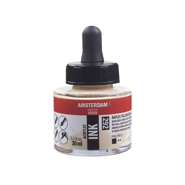 Amsterdam Ink 30ml – 292 Naples Yellow Red