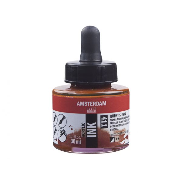 Amsterdam Ink 30ml – 411 Burnt sienna
