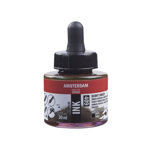 Amsterdam Ink 30ml – 409 Burnt Umber