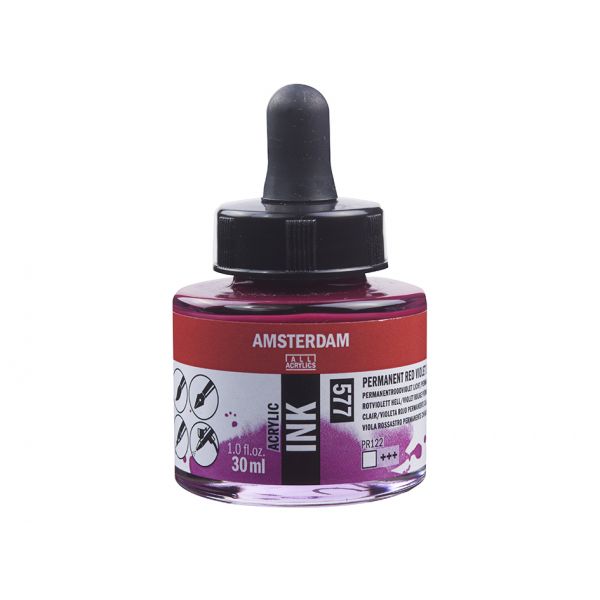 Amsterdam Ink 30ml – 577 Permament Red Violet Light