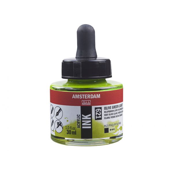 Amsterdam Ink 30ml – 621 Olive Green Light