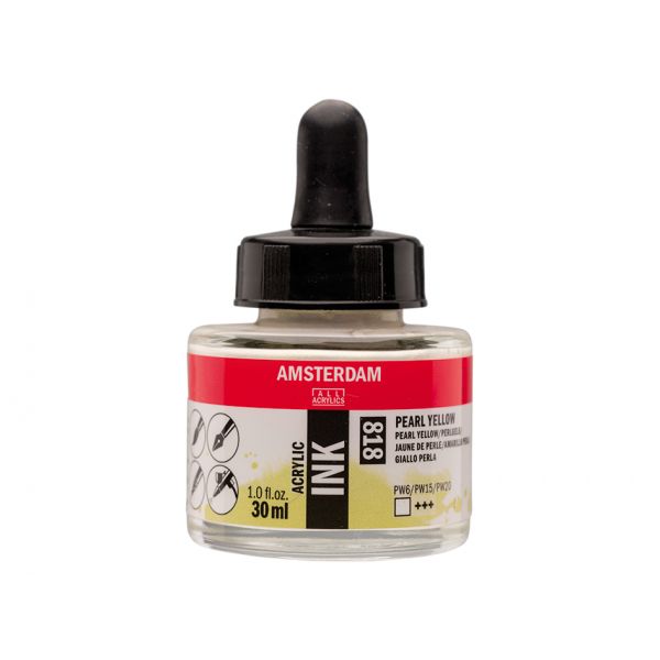 Amsterdam Ink 30ml – 818 Pearl Yellow