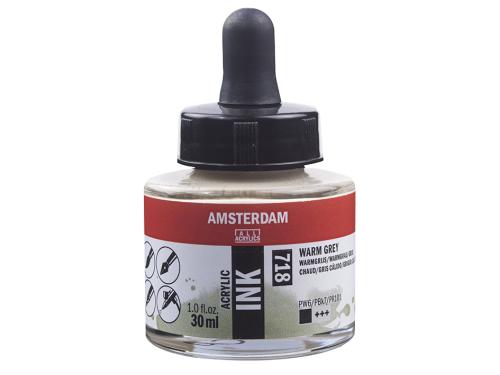 Amsterdam Ink 30ml – 718 Warm Grey