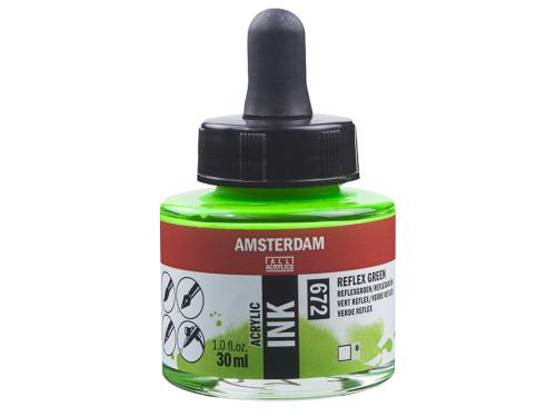 Amsterdam Ink 30ml – 672 Reflex Green