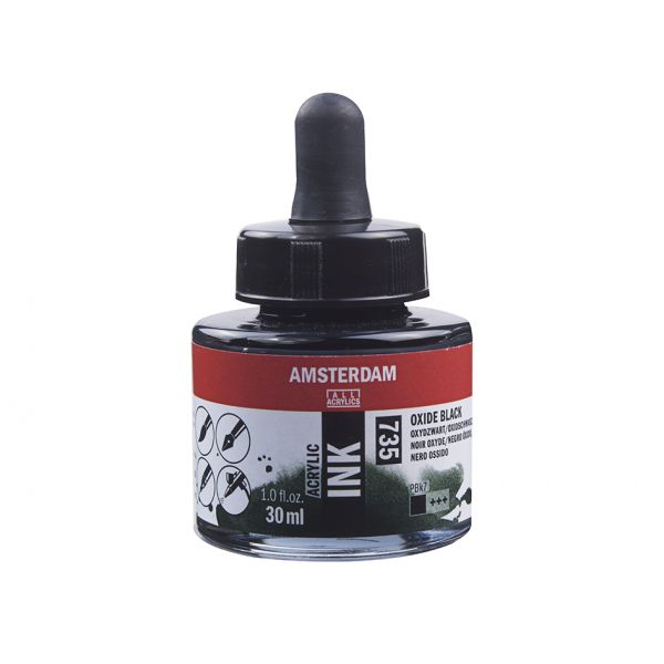 Amsterdam Ink 30ml – 735 Oxide Black