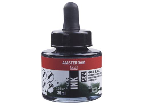 Amsterdam Ink 30ml – 735 Oxide Black