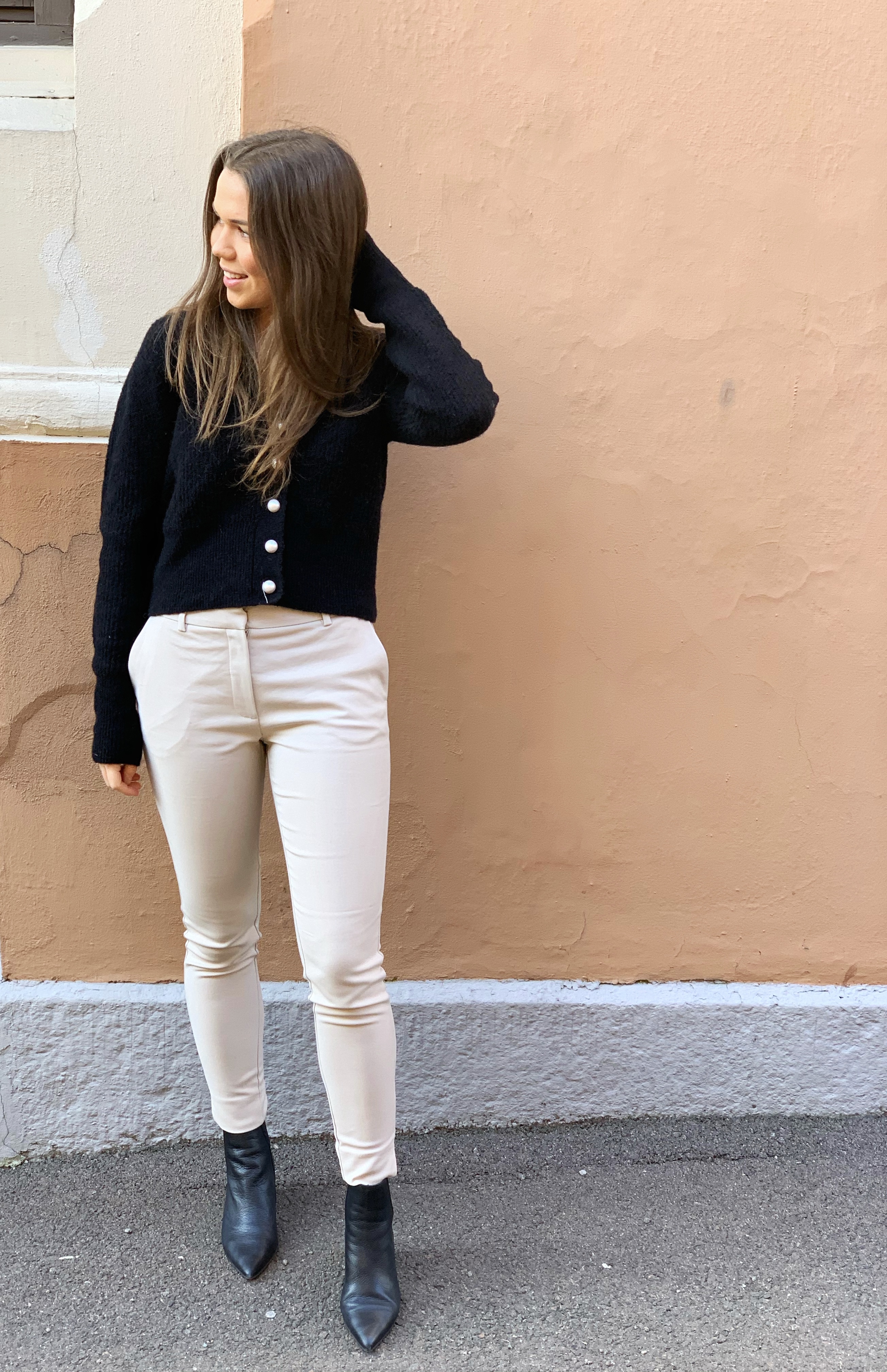 just female rebelo pearl cardigan