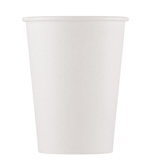 Drikkekrus i Papp Hvit 10 stk 200ml COMPOSTABLE 