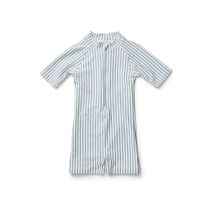 Liewood | Max Swim Jumpsuit Seersucker - Sea Blue/White
