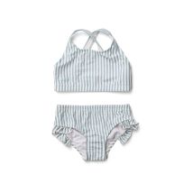 Liewood | Juliet Bikini Seersucker - Stripe Sea Blue/White