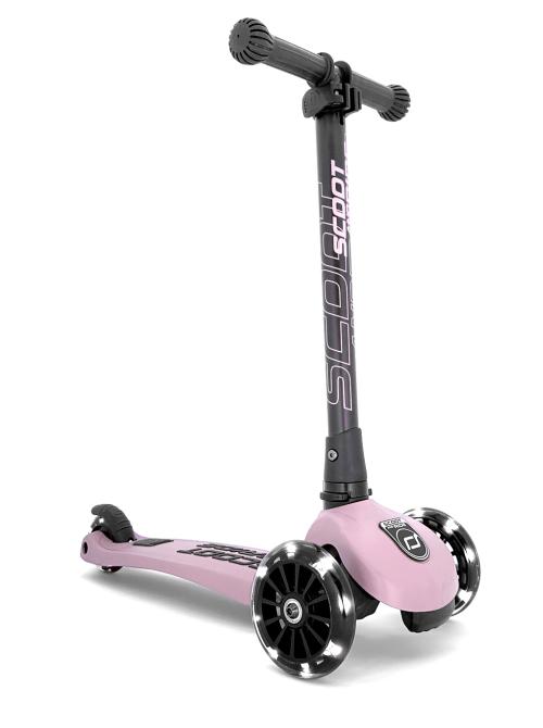 SCOOT & RIDE - SPARKESYKKEL HIGHWAYKICK 3 LED ROSE