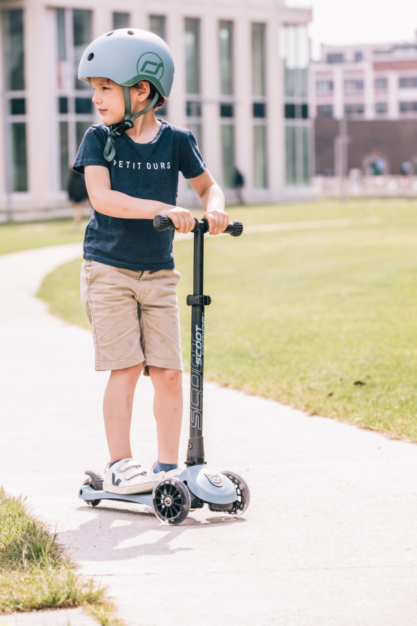 SCOOT & RIDE - SPARKESYKKEL HIGHWAYKICK 3 LED STEEL - Image 5