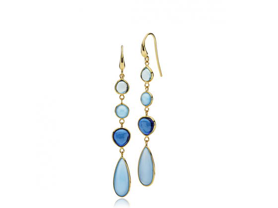 Skyline earrings Blue long