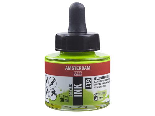 Amsterdam Ink 30ml – 617 Yellowish Green