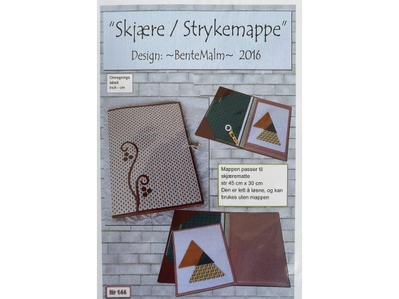 Skjære strykemappe