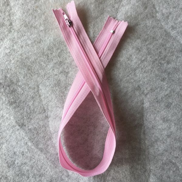 Glidelås rosa 60 cm