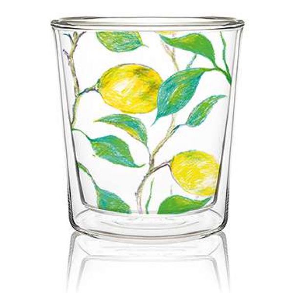 Dobbeltvegget glass Beautiful Lemons