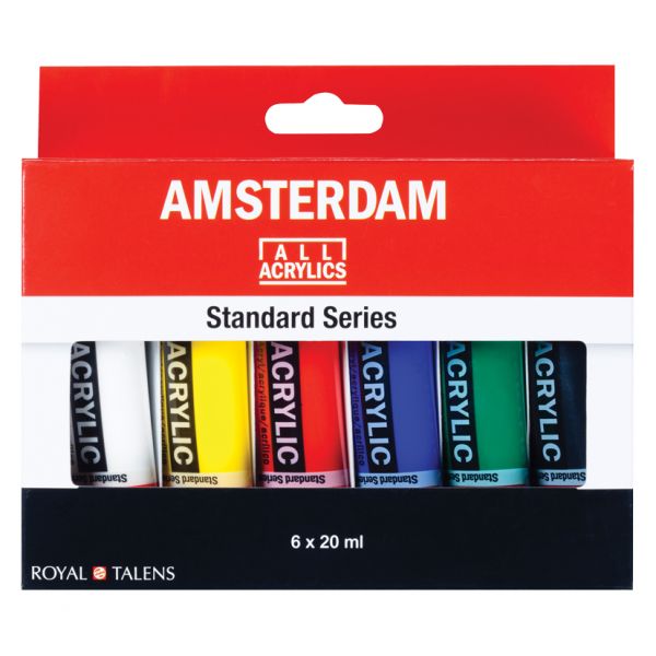 Amsterdam Standard 20ml – Sett 6 ass. farger