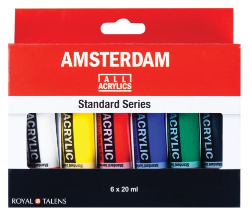 Amsterdam Standard 20ml – Sett 6 ass. farger