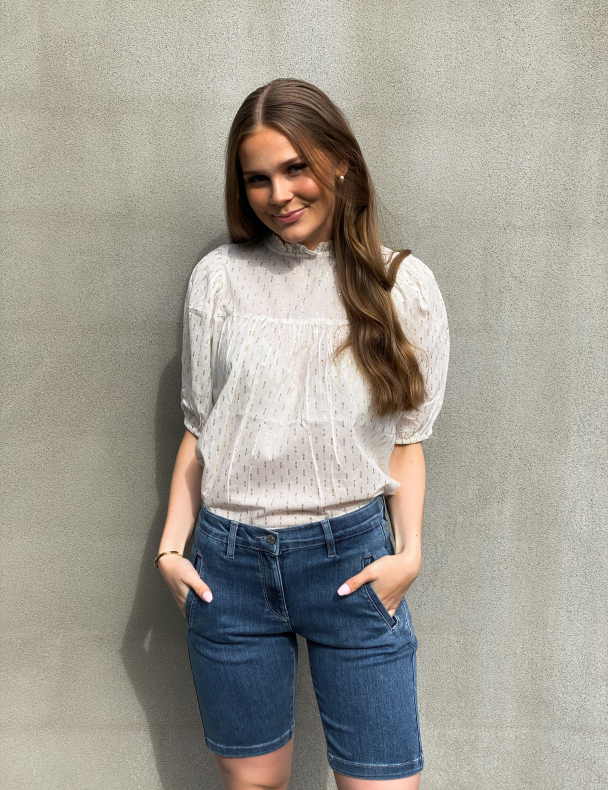 Silvia Gold Lurex Blouse