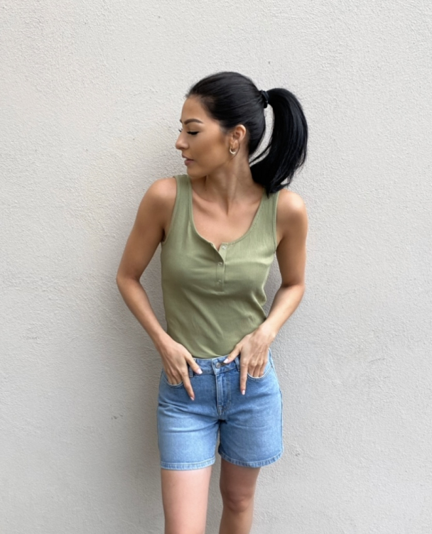 Rolla tank top - dried herb - Image 1